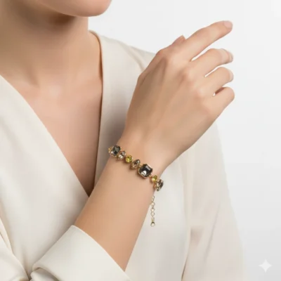 Chic Crystal Gemstone Bracelet for Women